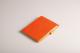 Porte-bloc Rhodiarama tangerine format 95x130, en simili cuir, avec porte-crayon + bloc N°12 quadrillé 5x5,image 2