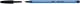 Stylo bille Cristal Soft, corps transparent bleuté, encre noire,image 1