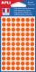 Etui de 462 pastilles adhésives orange, diam. 8 mm (6 feuilles / cdt),image 1