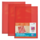 Sachet de 10 pochettes coin haute résistance A4, en PVC souple coloris rouge,image 1