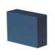 Boîte de transfert Toilée 34x25,5, dos de 90, en carte, coloris bleu foncé,image 1