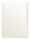 Intercalaires alpha A4, 26 positions A-Z, en carte 160g/m², coloris blanc,image 1