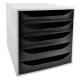 Module ECOBOX PLUS 5 tiroirs Office gris/noir,image 1