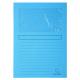 Paquet de 100 chemises à fenêtre SUPER, coloris bleu vif,image 1