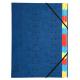 Trieur agrafé Carte lustrée, 24 compartiments, coloris bleu,image 1