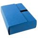 Chemise à dos extensible Carte lustrée, à bande velcro, coloris bleu,image 2