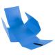 Chemise à dos extensible Carte lustrée, à bande velcro, coloris bleu,image 3
