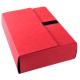Chemise à dos extensible Carte lustrée, à bande velcro, coloris rouge,image 2