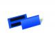 Boîte de 50 porte-étiquettes magnétiques, pour format 100x38 mm, bleu foncé,image 1