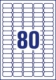 1600 étiquettes ultra-adhésives Laser blanches, format 35,6 x 16,9 mm (20 feuilles / cdt),image 2