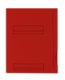Boîte de 50 sous-dossiers Color Line A4, à rabats, en carte rouge vif,image 1