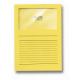 Boîte de 100 pochettes coin Ordo Classico 22x31, avec fenêtre, en papier coloris jaune pâle,image 1