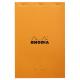 Bloc Meeting N°19 orange format 210x318 (A4 détaché), 80 feuilles 80 g/m² agrafées, ligné + cadre,image 1