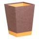 Corbeille à papier Rhodiarama, 20 litres, simili cuir, coloris chocolat,image 1