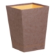 Corbeille à papier Rhodiarama, 20 litres, simili cuir, coloris chocolat,image 1