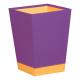 Corbeille à papier Rhodiarama, 20 litres, simili cuir, coloris violet,image 1