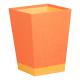 Corbeille à papier Rhodiarama, 20 litres, simili cuir, coloris tangerine,image 1