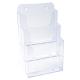 Distributeur format A5 vertical 3 cases Office cristal,image 1