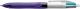 Stylo bille rétractable 4Colours Grip Fashion, corps violet et blanc, tracé M,image 1