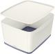 Boîte de rangement MyBox Wow, 18 L, avec couvercle, coloris blanc/gris,image 1
