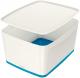 Boîte de rangement MyBox Wow, 18 L, avec couvercle, coloris bleu/blanc,image 1