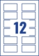 240 badges adhésifs en textile blanc, format 40 x 75 mm (20 feuilles / cdt),image 2