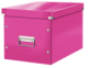 Boîte de rangement Click & Store Wow, format cube, coloris rose métallique,image 1