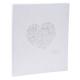 Livre d'Or Just Married 22x27 cm, 100 pages, reliure blanc pailleté,image 1