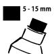 Marqueur à craie liquide, pointe 5-15 mm, noir,image 2