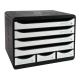 STORE-BOX à l'italienne 7 tiroirs Office noir/blanc,image 1