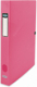 Boite à bouton pression Osmose 24x32, en PP translucide, dos de 40, coloris rose,image 1