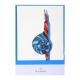 1 carte double 107x152 avec visuel Porte-plume escargot + 1 env. C6, coloris bleu Bermudes,image 2