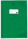 Protège-cahier grain cuir 21x29,7, PVC opaque 19/100e, coloris vert,image 1