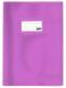 Protège-cahier grain cuir 21x29,7, PVC opaque 19/100e, coloris violet,image 1