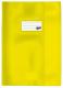Protège-cahier grain cuir 24x32, PVC opaque 19/100e, coloris jaune,image 1