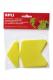 Lot de 10 étiquettes polypro, forme flèche 8x12, coloris jaune fluo,image 1