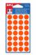Etui de 168 pastilles adhésives orange, diam. 15 mm (6 feuilles / cdt),image 1