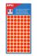 Etui de 385 pastilles adhésives orange fluo, diam. 8 mm (5 feuilles / cdt),image 1