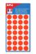 Etui de 140 pastilles adhésives orange fluo, diam. 15 mm (5 feuilles / cdt),image 1