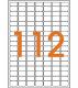 1120 étiquettes blanches enlevables, format 12 x 18,3 mm (10 feuilles A5 / cdt),image 2