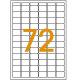 720 étiquettes vertes multi-usage, format 16 x 22 mm (10 feuilles A5 / cdt),image 2