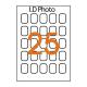 250 étiquettes adhésives en papier photo, format 35x45 mm (identité) (10 feuilles / cdt),image 2