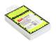 Lot de 400 étiquettes carton 250 g/m², forme rectangulaire 3,5x9, coloris jaune fond noir,image 1