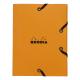 Chemise à élastique 3 rabats, carte enduite, format 12x16, coloris orange,image 1
