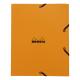 Chemise à élastique 3 rabats, carte enduite, format 19x24, coloris orange,image 1