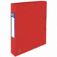 Boîte à élastiques Top File+ 24x32, en carte grainée, dos de 40, coloris rouge,image 1