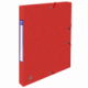 Boîte à élastiques Top File+ 24x32, en carte grainée, dos de 25, coloris rouge,image 1