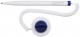 Stylo-bille rechargeable Klick-Fix-Pen, pointe M, encre bleue, corps blanc, avec socle et chaînette,image 1