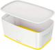 Boîte de rangement MyBox Wow, 5 L, avec couvercle, coloris jaune/blanc,image 1