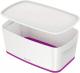 Boîte de rangement MyBox Wow, 5 L, avec couvercle, coloris blanc/violet,image 1